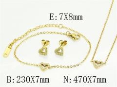 HY Wholesale Jewelry Set 316L Stainless Steel jewelry Set Fashion Jewelry-HY30S0164JHD