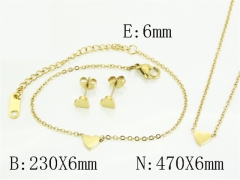 HY Wholesale Jewelry Set 316L Stainless Steel jewelry Set Fashion Jewelry-HY30S0158HIF