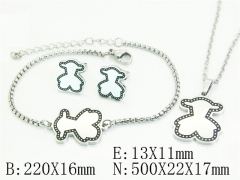 HY Wholesale Jewelry Set 316L Stainless Steel jewelry Set Fashion Jewelry-HY02S2912HKS