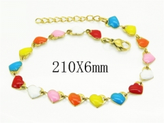 HY Wholesale Bracelets 316L Stainless Steel Jewelry Bracelets-HY62BN0705XJL