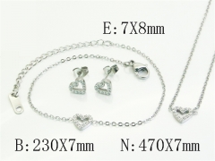 HY Wholesale Jewelry Set 316L Stainless Steel jewelry Set Fashion Jewelry-HY30S0163IML