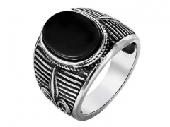 HY Wholesale Rings Jewelry 316L Stainless Steel Jewelry Popular Rings-HY0013R2623