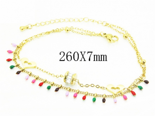 HY Wholesale Anklet Stainless Steel 316L Fashion Jewelry-HY32B1248HRL