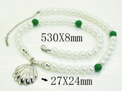 HY Wholesale Stainless Steel 316L Jewelry Popular Necklaces-HY80N0967OR