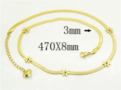 HY Wholesale Stainless Steel 316L Jewelry Popular Necklaces-HY19N0656PZ