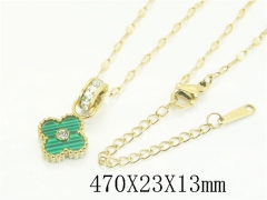 HY Wholesale Stainless Steel 316L Jewelry Popular Necklaces-HY19N0618OR