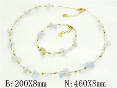 HY Wholesale Stainless Steel 316L Necklaces Bracelets Sets-HY12S1382HKT