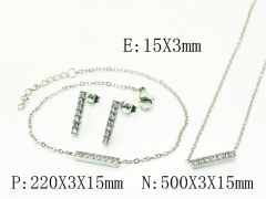 HY Wholesale Jewelry Set 316L Stainless Steel jewelry Set Fashion Jewelry-HY59S2564HID