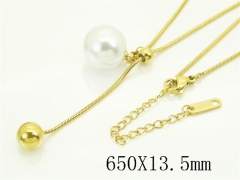 HY Wholesale Stainless Steel 316L Jewelry Popular Necklaces-HY41N0426HSS