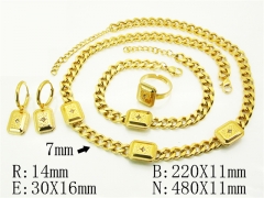 HY Wholesale Jewelry Set 316L Stainless Steel jewelry Set Fashion Jewelry-HY50S0618JRR