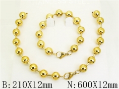 HY Wholesale Stainless Steel 316L Necklaces Bracelets Sets-HY53S0320INE