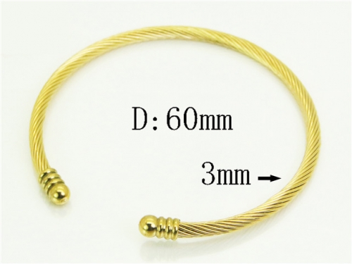 HY Wholesale Bangles Jewelry Stainless Steel 316L Popular Bangle-HY94B0002LW