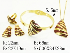 HY Wholesale Jewelry Set 316L Stainless Steel jewelry Set Fashion Jewelry-HY50S0651JWW