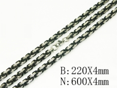 HY Wholesale Stainless Steel 316L Necklaces Bracelets Sets-HY62S0505IIW