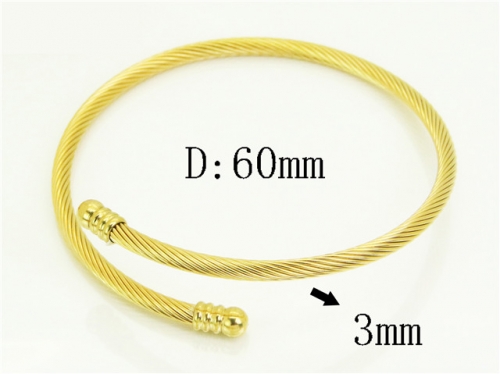 HY Wholesale Bangles Jewelry Stainless Steel 316L Popular Bangle-HY94B0012MB