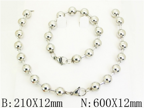 HY Wholesale Stainless Steel 316L Necklaces Bracelets Sets-HY53S0319HML