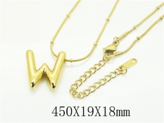 HY Wholesale Stainless Steel 316L Jewelry Popular Necklaces-HY89N0037WLL