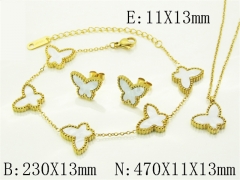 HY Wholesale Jewelry Set 316L Stainless Steel jewelry Set Fashion Jewelry-HY30S0183IBB