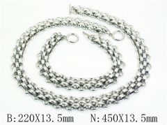 HY Wholesale Stainless Steel 316L Necklaces Bracelets Sets-HY53S0317IIJ