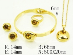 HY Wholesale Jewelry Set 316L Stainless Steel jewelry Set Fashion Jewelry-HY50S0638JGG