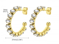 HY Wholesale Jewelry Earrings 316L Stainless Steel Earrings Jewelry-HY0067E0301