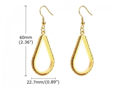 HY Wholesale Jewelry Earrings 316L Stainless Steel Earrings Jewelry-HY0067E0373