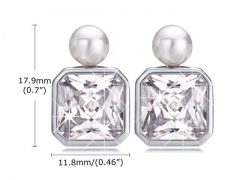 HY Wholesale Jewelry Earrings 316L Stainless Steel Earrings Jewelry-HY0067E0198