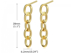 HY Wholesale Jewelry Earrings 316L Stainless Steel Earrings Jewelry-HY0067E0099