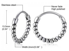 HY Wholesale Jewelry Earrings 316L Stainless Steel Earrings Jewelry-HY0067E0490