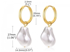 HY Wholesale Jewelry Earrings 316L Stainless Steel Earrings Jewelry-HY0067E0374