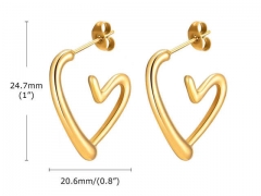 HY Wholesale Jewelry Earrings 316L Stainless Steel Earrings Jewelry-HY0067E0044