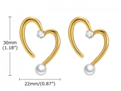 HY Wholesale Jewelry Earrings 316L Stainless Steel Earrings Jewelry-HY0067E0199