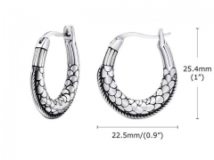 HY Wholesale Jewelry Earrings 316L Stainless Steel Earrings Jewelry-HY0067E0538