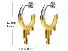 HY Wholesale Jewelry Earrings 316L Stainless Steel Earrings Jewelry-HY0067E0109