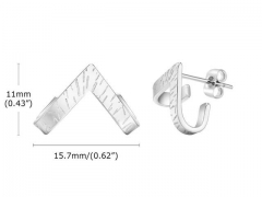 HY Wholesale Jewelry Earrings 316L Stainless Steel Earrings Jewelry-HY0067E0566