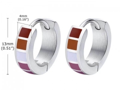 HY Wholesale Jewelry Earrings 316L Stainless Steel Earrings Jewelry-HY0067E0610