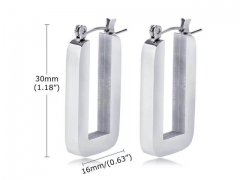 HY Wholesale Jewelry Earrings 316L Stainless Steel Earrings Jewelry-HY0067E0202