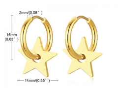 HY Wholesale Jewelry Earrings 316L Stainless Steel Earrings Jewelry-HY0067E0407