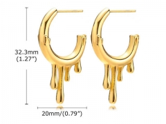 HY Wholesale Jewelry Earrings 316L Stainless Steel Earrings Jewelry-HY0067E0110