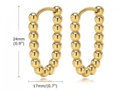 HY Wholesale Jewelry Earrings 316L Stainless Steel Earrings Jewelry-HY0067E0152