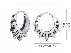 HY Wholesale Jewelry Earrings 316L Stainless Steel Earrings Jewelry-HY0067E0537