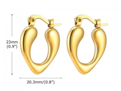 HY Wholesale Jewelry Earrings 316L Stainless Steel Earrings Jewelry-HY0067E0252