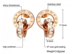 HY Wholesale Jewelry Earrings 316L Stainless Steel Earrings Jewelry-HY0067E0427