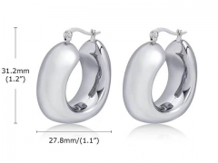 HY Wholesale Jewelry Earrings 316L Stainless Steel Earrings Jewelry-HY0067E0191