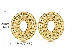 HY Wholesale Jewelry Earrings 316L Stainless Steel Earrings Jewelry-HY0067E0317