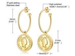 HY Wholesale Jewelry Earrings 316L Stainless Steel Earrings Jewelry-HY0067E0414