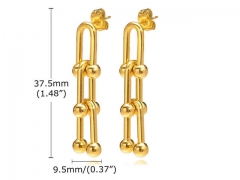 HY Wholesale Jewelry Earrings 316L Stainless Steel Earrings Jewelry-HY0067E0375