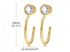 HY Wholesale Jewelry Earrings 316L Stainless Steel Earrings Jewelry-HY0067E0155