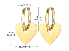 HY Wholesale Jewelry Earrings 316L Stainless Steel Earrings Jewelry-HY0067E0220