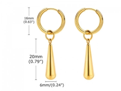 HY Wholesale Jewelry Earrings 316L Stainless Steel Earrings Jewelry-HY0067E0002